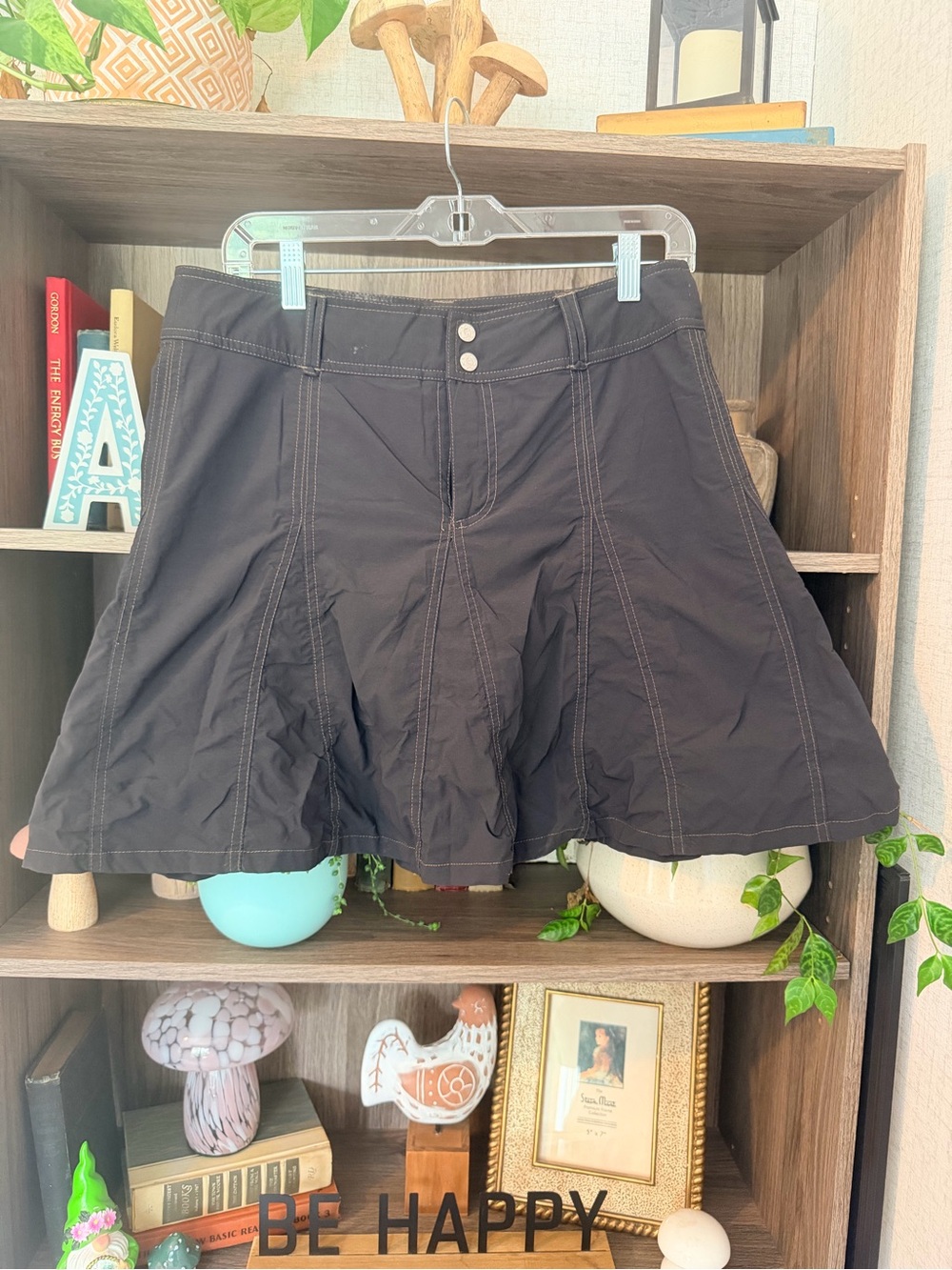 sahalie Black Flared Active Skort